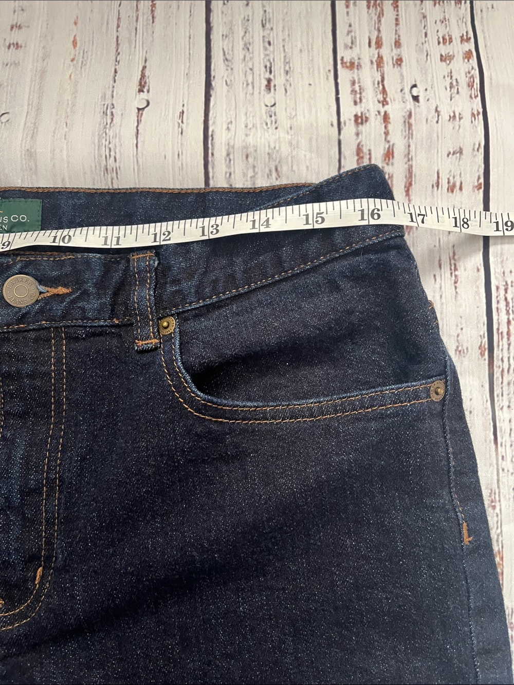 Ralph Lauren LRL High Rise Dark Wash Classic Straight Leg Jeans Size 12 Women’s - Picture 2 of 9
